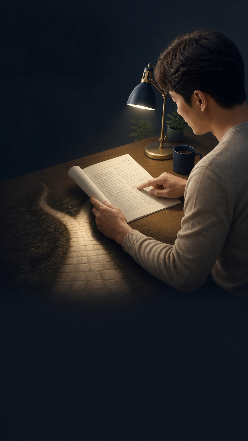 약관의 작은 문장을 살피는 장면